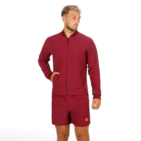 Áo Bidi Badu khoác thể thao tennis/pickleball nam Freeze Out Dark Red BB140009-900