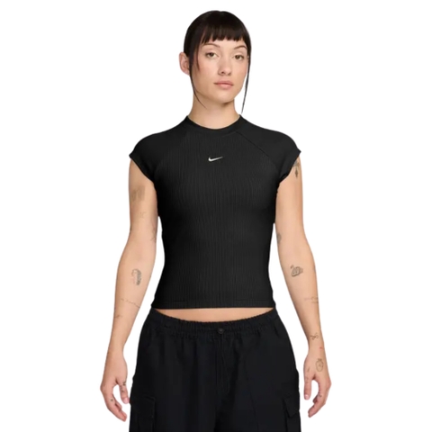 Áo Tay Ngắn Thời Trang Nữ Nike Chill Knit Rib Short-Sleeve