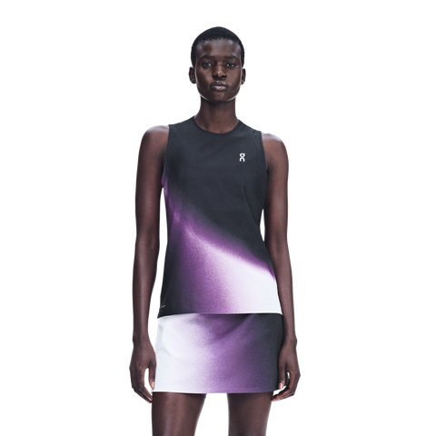 Áo ba lỗ thể thao Nữ On Running Court Tank Swing Black | Cassis