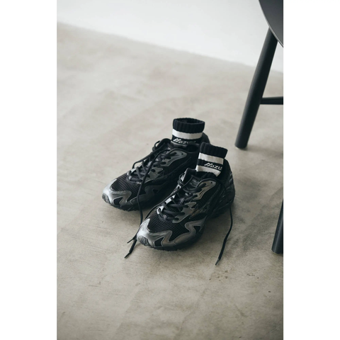 Giày Sneaker Unisex Mizuno Wave Rider 10 Sport Black/Black Sand/Metallic Gray