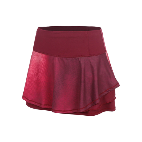 Chân váy Bidi Badu thể thao tennis/pickleball nữ Freeze Out Dark Red Pink BB180026-9050