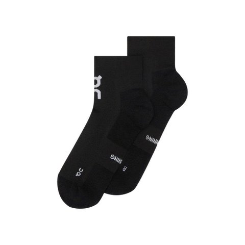 Vớ Thể Thao Unisex On Running Core Run Sock Mid 2P ( 2 đôi ) - Đen