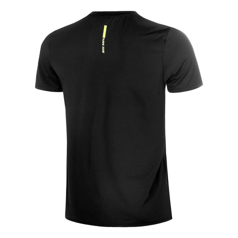Áo Bidi Badu tay ngắn thể thao tennis/pickleball nam Night Flash Embossed Black BB110053-200
