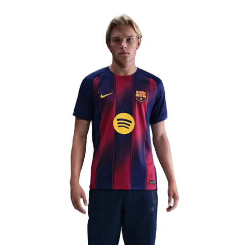 Áo Tay Ngắn Thể Thao Nam Nike FC Barcelona 2025/26 Stadium Home