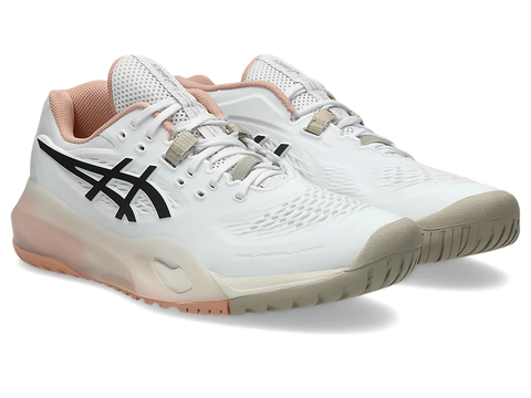 Giày Tennis/Pickleball Nữ Asics GEL-RESOLUTION X WHITE/BLACK COFFEE