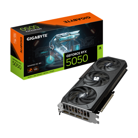 Card màn hình Gigabyte GeForce RTX 5050 Gaming OC 8GB