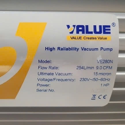 Máy Hút Chân Không Value 9.0CFM Model VE280N