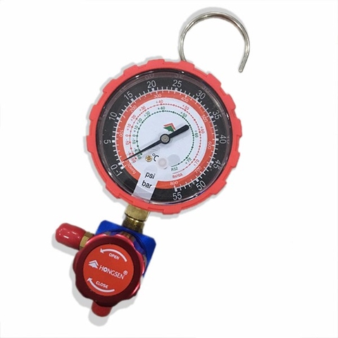 Đồng Hồ Gas Đơn Hongsen Model 468Ah (Loại Đỏ)