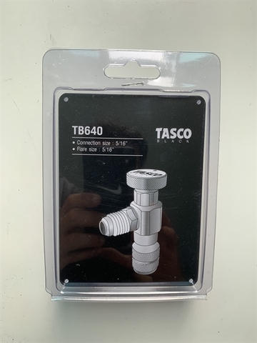 Van nạp gas Cao cấp Tasco TB640 - Van chống bỏng (tránh xì ga và bỏng lạnh)