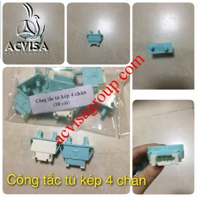 Công Tắc Tủ Lạnh Kép 4 Chân