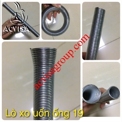 Bộ 5 Lò Xo Uốn Ống Phi 19, 16,12,10, 6 (Mạ Kẽm)