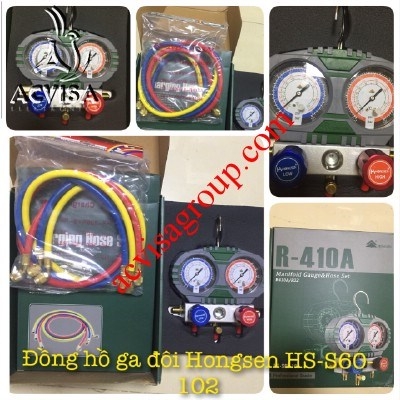 Đồng Hồ Gas Đôi Hongsen Model: HS-S60-102 (Hộp Giấy)
