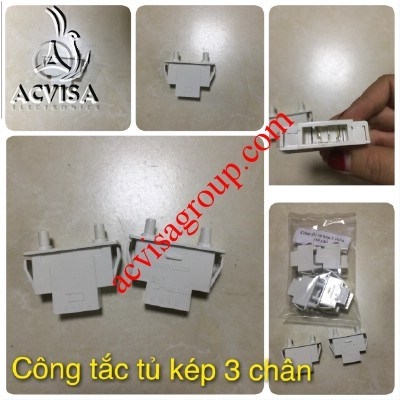 Công Tắc Tủ Lạnh Kép 3 Chân
