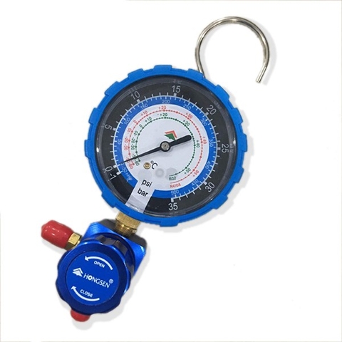 Đồng Hồ Gas Đơn Hongsen Model: 468Al (Loại Xanh)