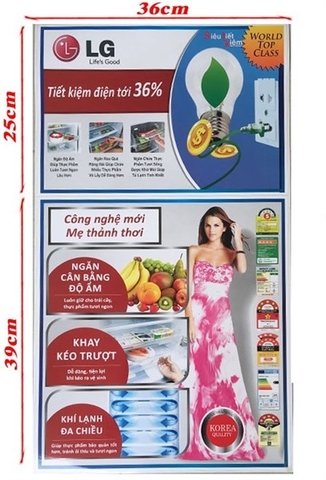 Miếng dán tủ lạnh LG