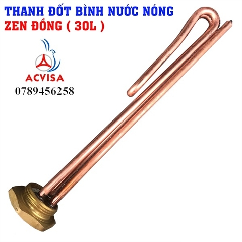 Thanh Đốt Bình Nước Nóng Zen Đồng 30L