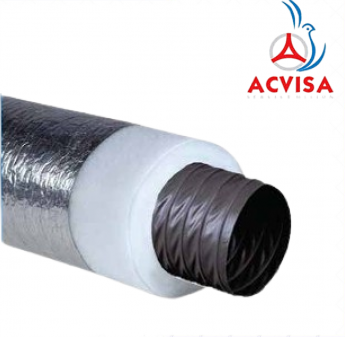 Ống gió mềm vải bạt Tarpaulin ACD Ø200 C2-B