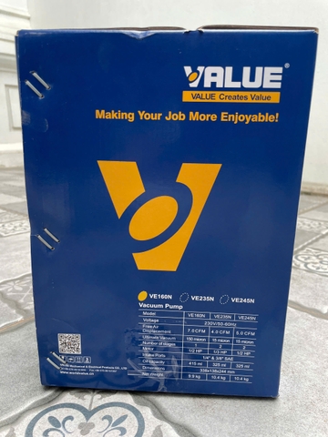 Máy Hút Chân Không Value 7.0CFM Model VE160N