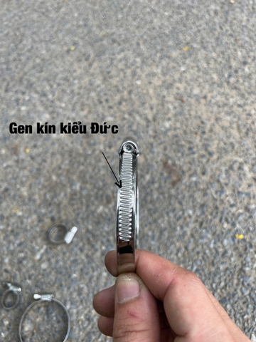Đai xiết inox kiểu Đức phi 8 - 12 ( Bản rộng 9mm)