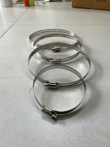 Đai xiết inox kiểu Mỹ phi 115 - 150 ( Bản rộng 12mm)