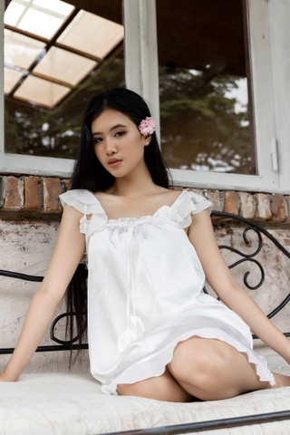 Đầm cánh tiên nhấn Hoa Tulip