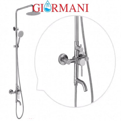 Bộ sen cây tắm nóng lạnh inox 304 cao cấp GIORMANI SC28