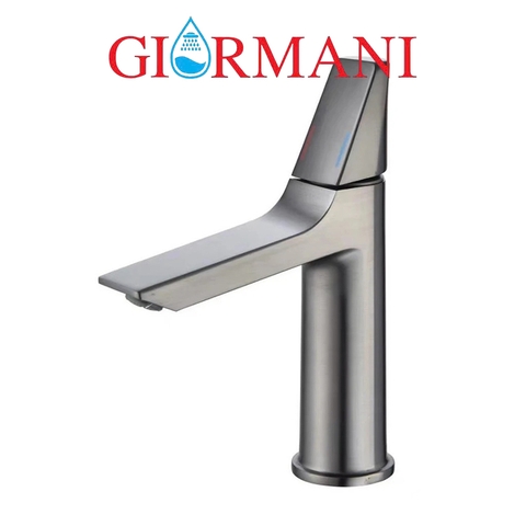 Vòi lavabo, vòi rửa mặt GIORMANI nóng lạnh cao cấp SNL56 kèm đôi dây cấp inox
