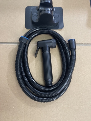 Bộ vòi vòi sịt vệ sinh inox mạ đen trắng cao cấp GIORMANI VS05