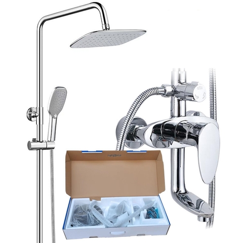 Bộ sen cây tắm nóng hợp kim đồng mạ crom bóng cao cấp GIORMANI SC36