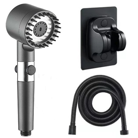 Bộ vòi hoa sen tắm màu đen có đầu masager tiện dụng GIORMANI VHS17