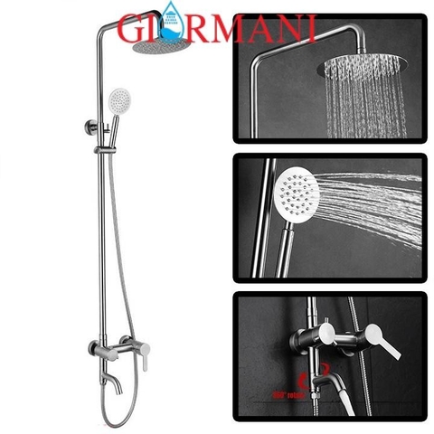 Bộ sen cây tắm nóng lạnh inox 304 cao cấp GIORMANI SC11