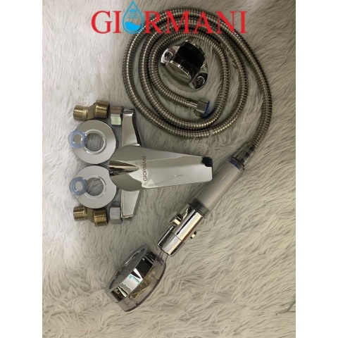 Bộ sen tắm GIORMANI nóng lạnh cao cấp kết hợp bát sen tăng áp cánh quạt SNL905-VHS13