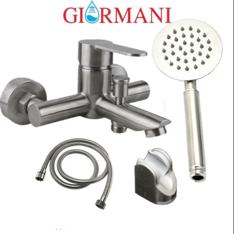 Bộ sen tắm nóng lạnh GIORMANI inox 304 kết hợp bát sen tròn inox SNL906-VHS09