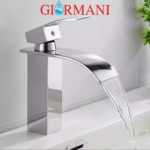 Vòi lavabo, vòi rửa mặt GIORMANI nóng lạnh cao cấp SNL63 kèm đôi dây cấp inox