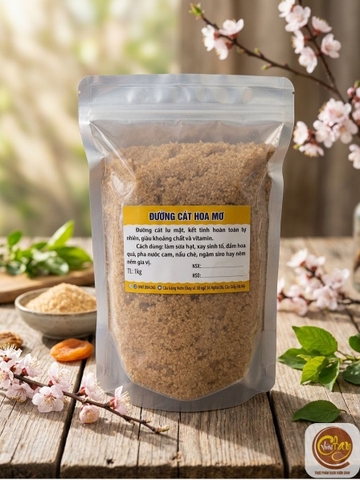 Đường cát hoa mơ nguyên chất (đường cát lu) 1kg
