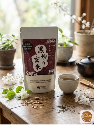 TRÀ THAN GẠO LỨT NHẬT CỦA OHSAWA JAPAN 330g