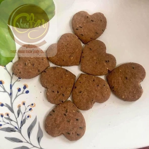 Bánh gạo lứt trái tim 500g