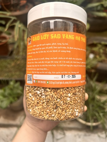 Trà gạo lứt rang củi 450g (gạo lứt vàng)