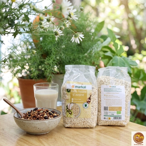 Yến mạch cán mỏng hữu cơ Markal 500g