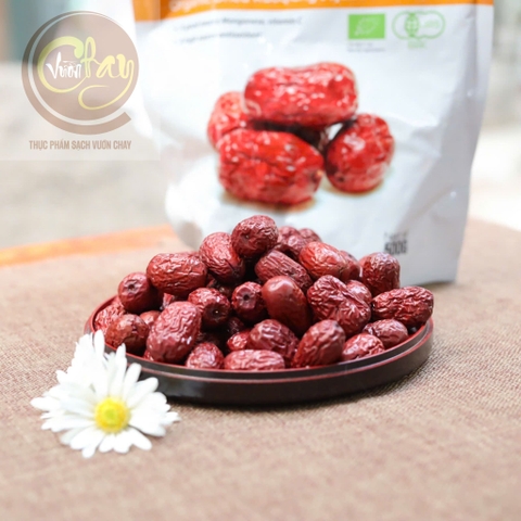 Táo đỏ hữu cơ rouqiang 500GR Organic dried ruoqiang jujube