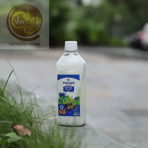 Dầu dừa tinh khiết chai Vietcoco 500ml pet