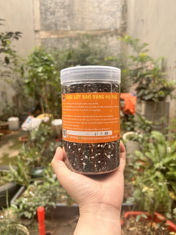 Trà gạo lứt rang củi 450g (gạo lứt đen)