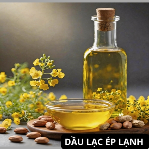 Dầu lạc ép lạnh chai 1 lit