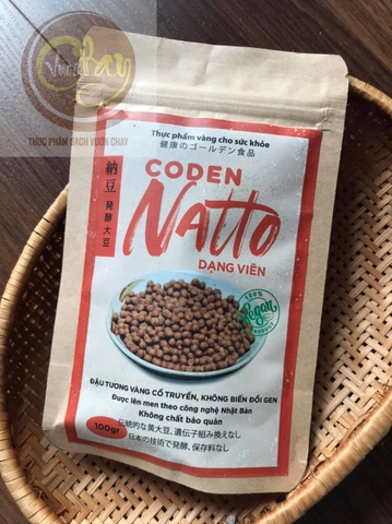 Natto Coden đậu tương vàng, viên 100g