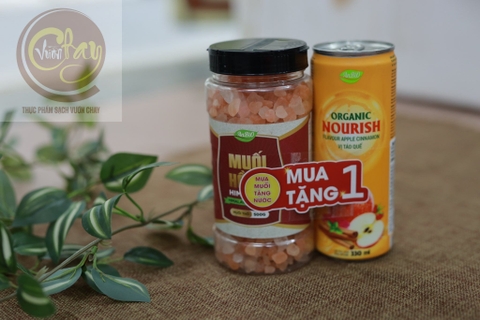 Muối hồng Himalaya dạng thô 500g (hộp)