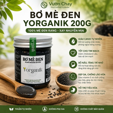Bơ mè đen Yorganik 200g