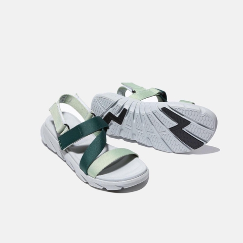 Giày Dép Sandal Nam Nữ F611 Xám Phối Xanh Lá - Đi Học, Đi Chơi [HÀNG CHÍNH HÃNG]
