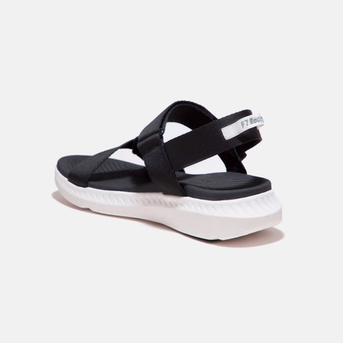 Giày Sandal SHONDO Dép Quai Hậu Nam Nữ F7 Đen Đế Trắng - Đế Phylon Đi Học Đi Chơi