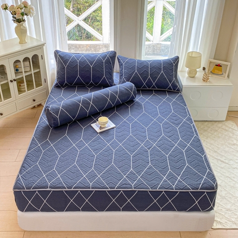 Bộ Ga Gối Cotton Đũi Trần Bông (BST 2)