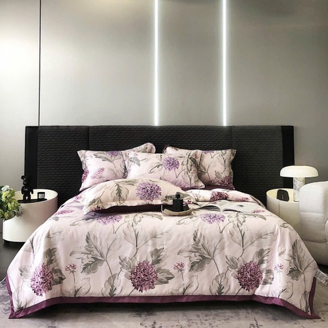 Bộ Chăn Ga Gối Hè Lụa Thái – Mát Lạnh Tự Nhiên, Mềm Mịn Chuẩn Cao Cấp